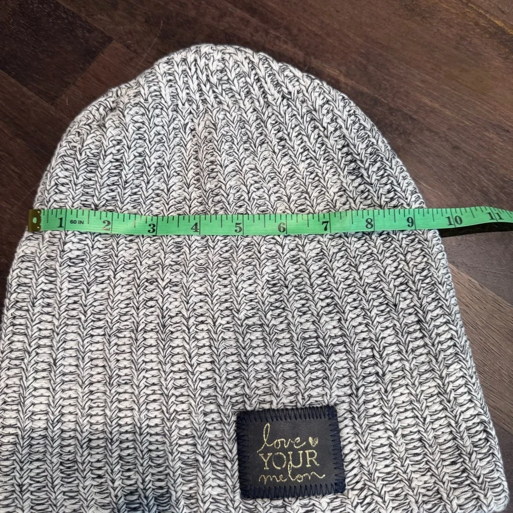 Love Your Melon Black and White‎ Knit Hat